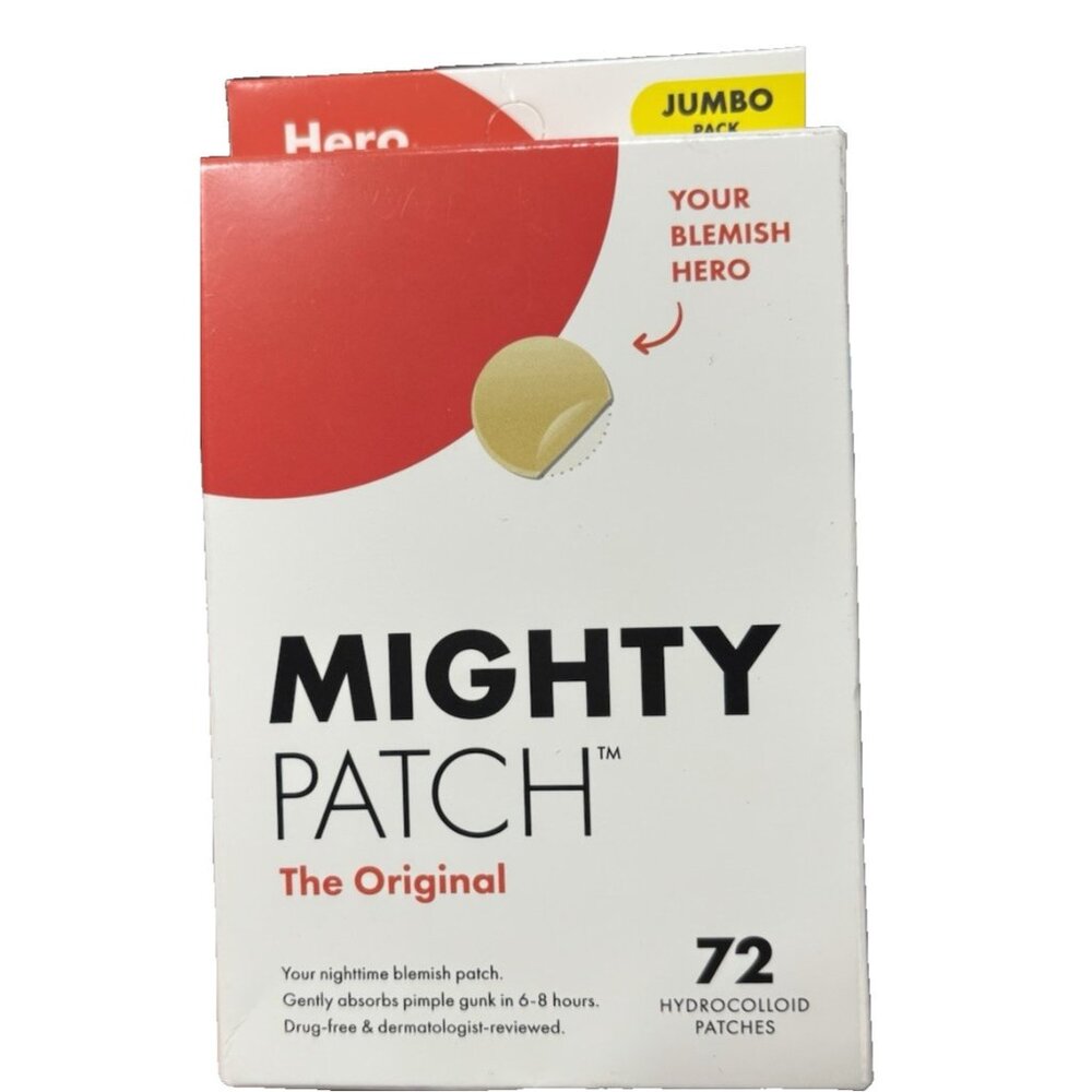 Hero Cosmetics Mighty Patch Original 72 Count Hydrocolloid Acne Blemish Stickers